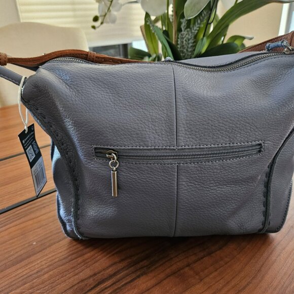 The Sak Blue and Brown Hobo Bag - Picture 10 of 11